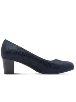 Pumps mit Reptil-Prägung