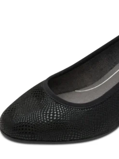 Pumps mit Reptil-Prägung