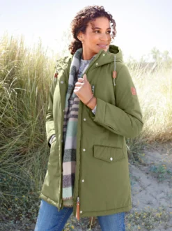 Regenjacke mit Wattierung