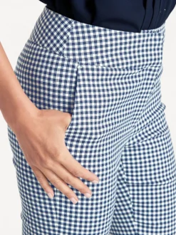 Röhrenhose mit Druck-Dessin