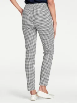 Röhrenhose mit Druck-Dessin