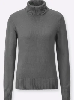 Rollkragenpullover im Baumwoll-Mix
