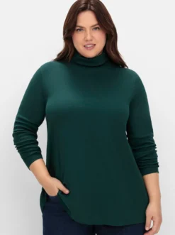 Rollkragenshirt in A-Linie