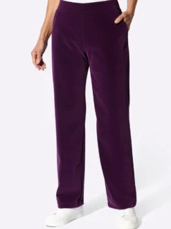 Samthose mit Dehnbund hinten