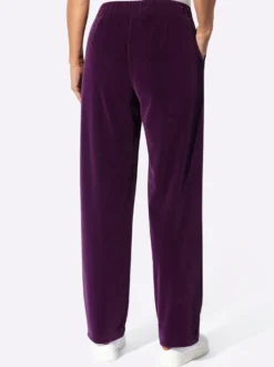 Samthose mit Dehnbund hinten