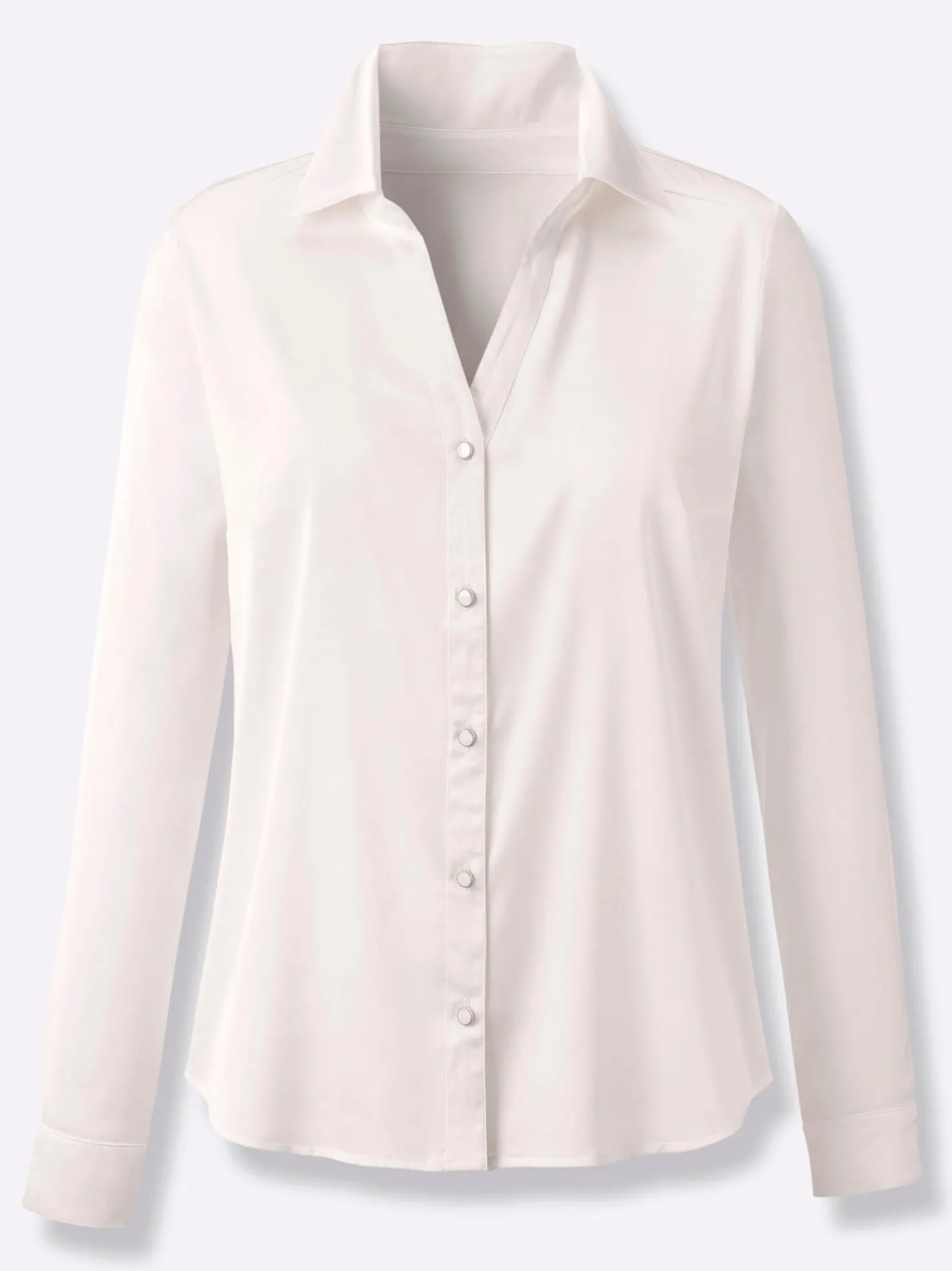 Satinbluse mit Kellerfalte hinten