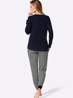 Schlafanzug mit Ringelhose