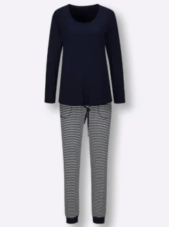 Schlafanzug mit Ringelhose