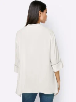 Schlupf-Bluse mit V-Ausschnitt