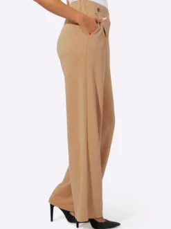 Schlupfhose mit Bundfalten