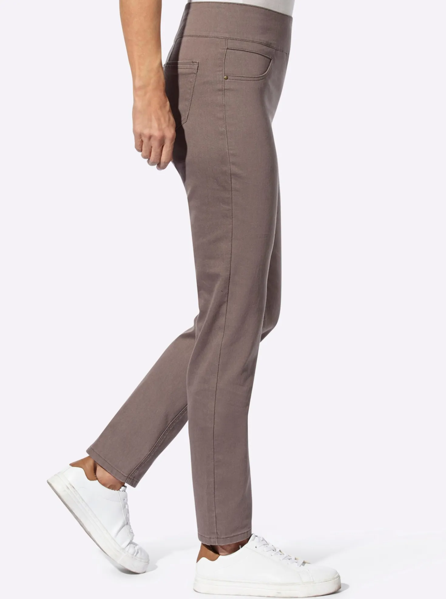 Schlupfhose mit hohem Dehnbund