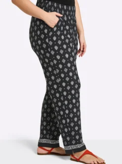 Schlupfhose mit Ornament-Print