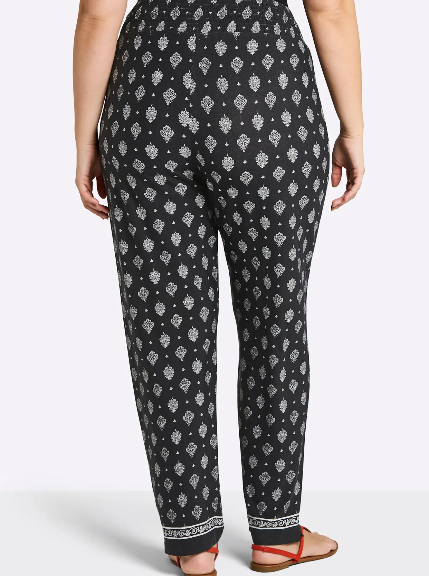 Schlupfhose mit Ornament-Print
