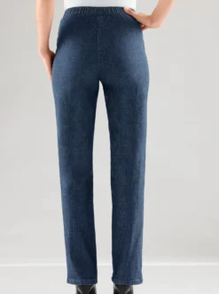 Schlupfjeans mit Rundum-Dehnbund