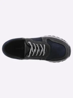 Schnürschuh mit Nubukleder