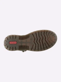 Schnürstiefel mit Kontrastnähten