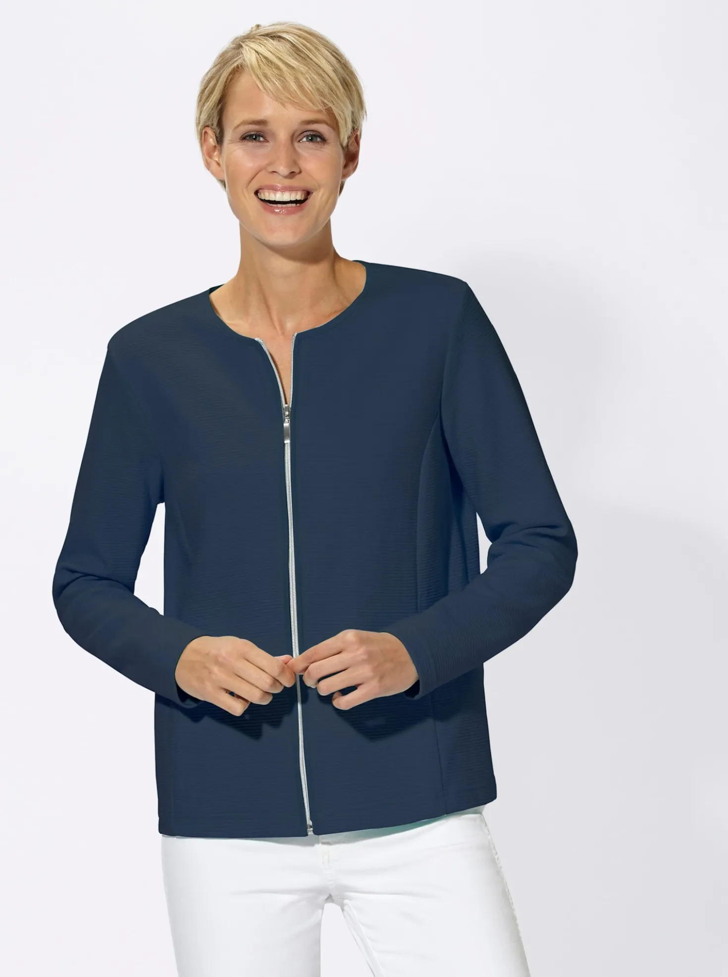 Shirtblazer in Ripp-Optik