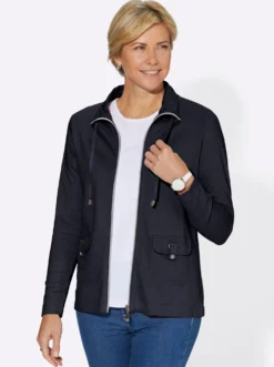 Shirtjacke aus formstabiler Baumwolle