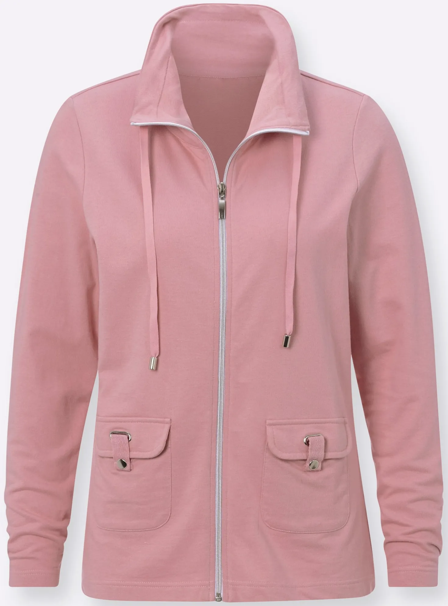 Shirtjacke aus formstabiler Baumwolle