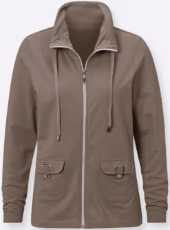 Shirtjacke aus formstabiler Baumwolle
