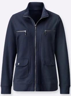 Shirtjacke aus reiner Baumwolle