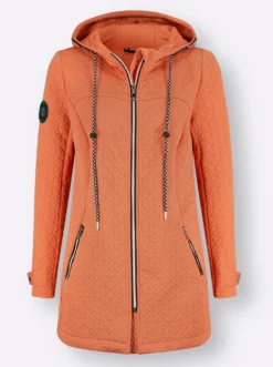 Shirtjacke in strukturierter Qualität, kontrastfarbene Details