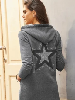 Shirtjacke mit Details aus Leder-Imitat
