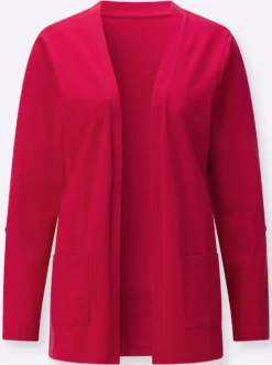 Shirtjacke mit Flammgarn-Struktur