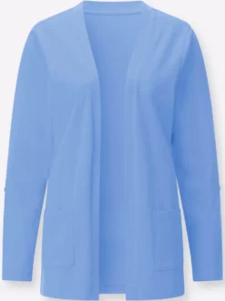 Shirtjacke mit Flammgarn-Struktur