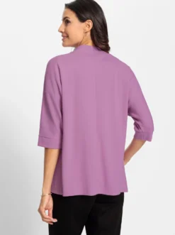 Shirtjacke mit Fledermaus-Ärmeln