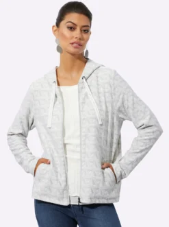 Shirtjacke mit Kapuze