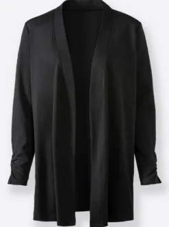 Shirtjacke mit Ärmel-Raffungen