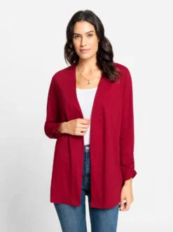 Shirtjacke mit Ärmel-Raffungen