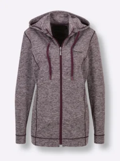 Shirtjacke mit weitenregulierbarer Kapuze