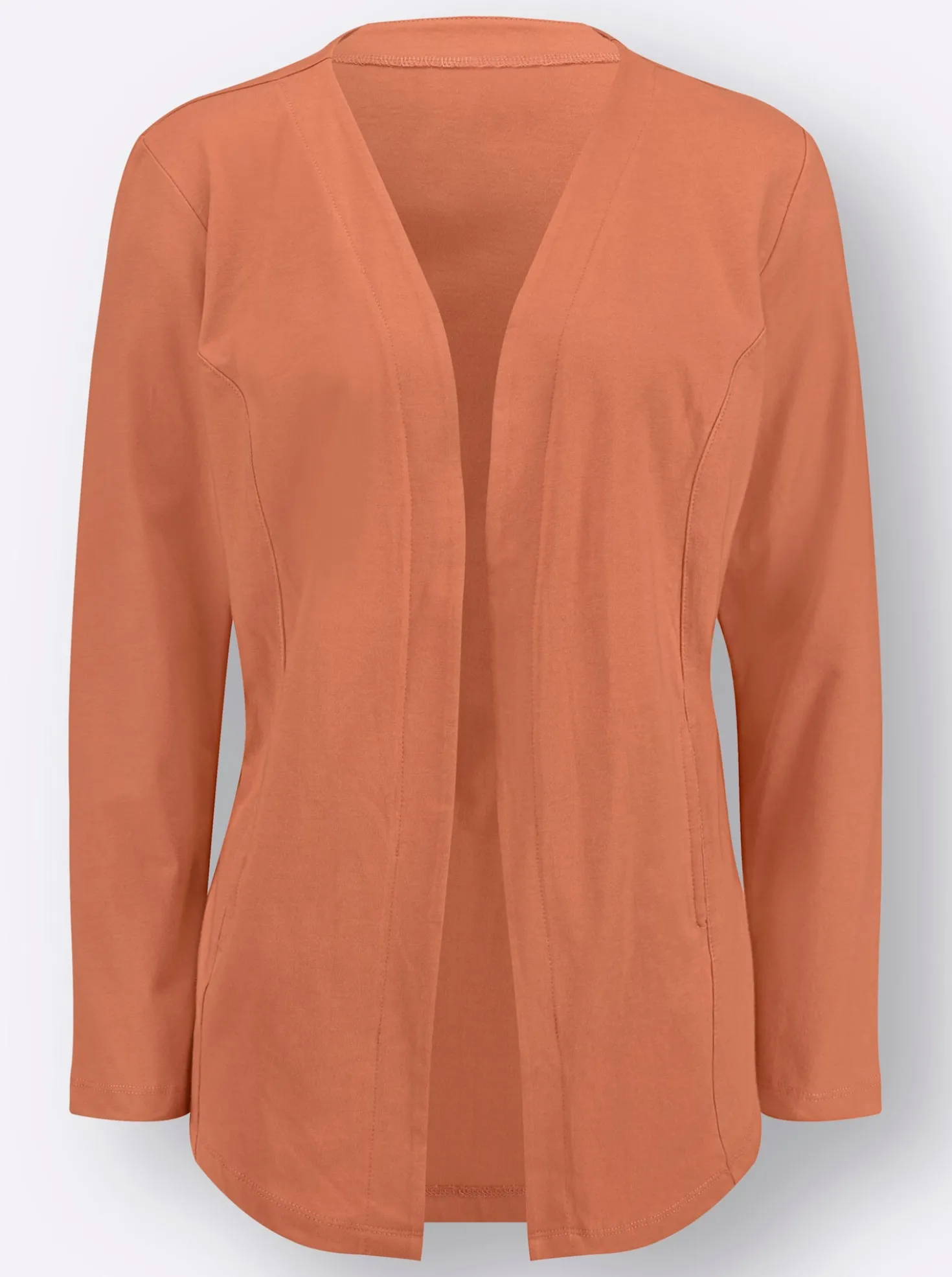 Shirtjacke vorne etwas länger