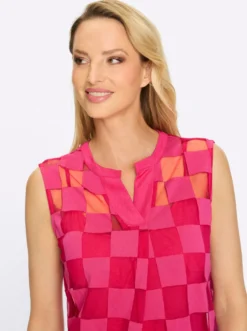 Shirttop in 2-in-1-Optik