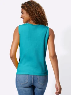 Shirttop in Ripp-Optik