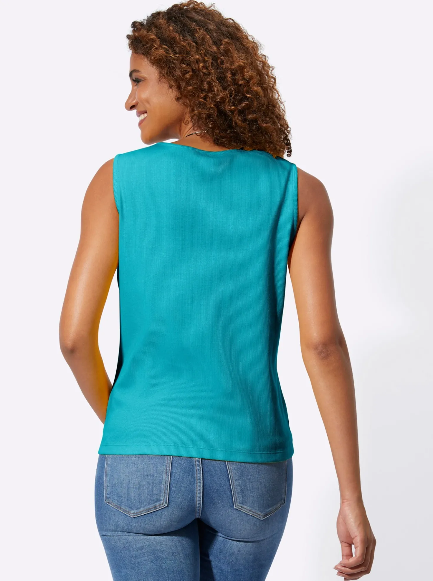Shirttop in Ripp-Optik