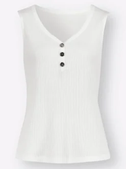 Shirttop in Ripp-Qualität