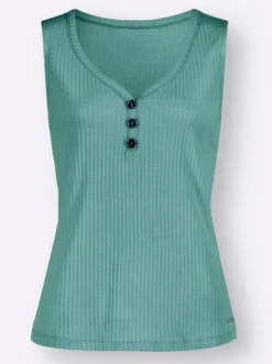 Shirttop in Ripp-Qualität