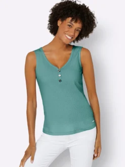 Shirttop in Ripp-Qualität