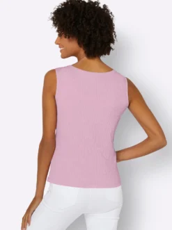 Shirttop in Ripp-Qualität