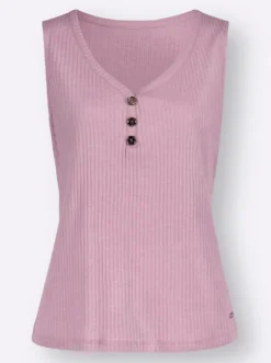 Shirttop in Ripp-Qualität