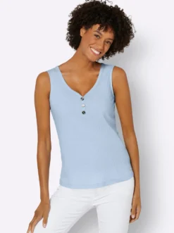 Shirttop in Ripp-Qualität