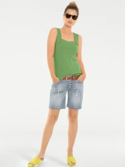 Shirttop mit Karree-Ausschnitt