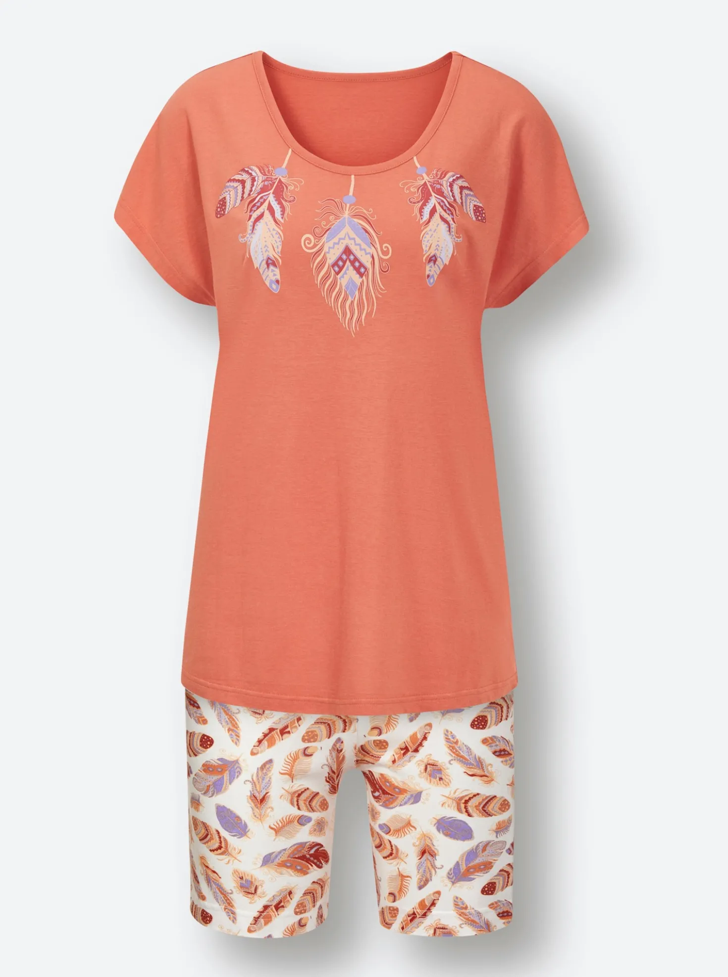Shorty mit Federprint