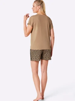 Shorty mit Grafik-Dessin