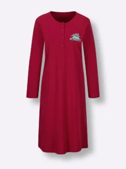 Sleepshirt mit Knopfleiste