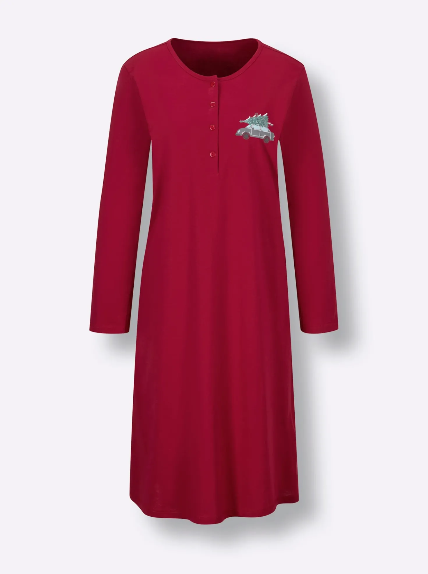 Sleepshirt mit Knopfleiste