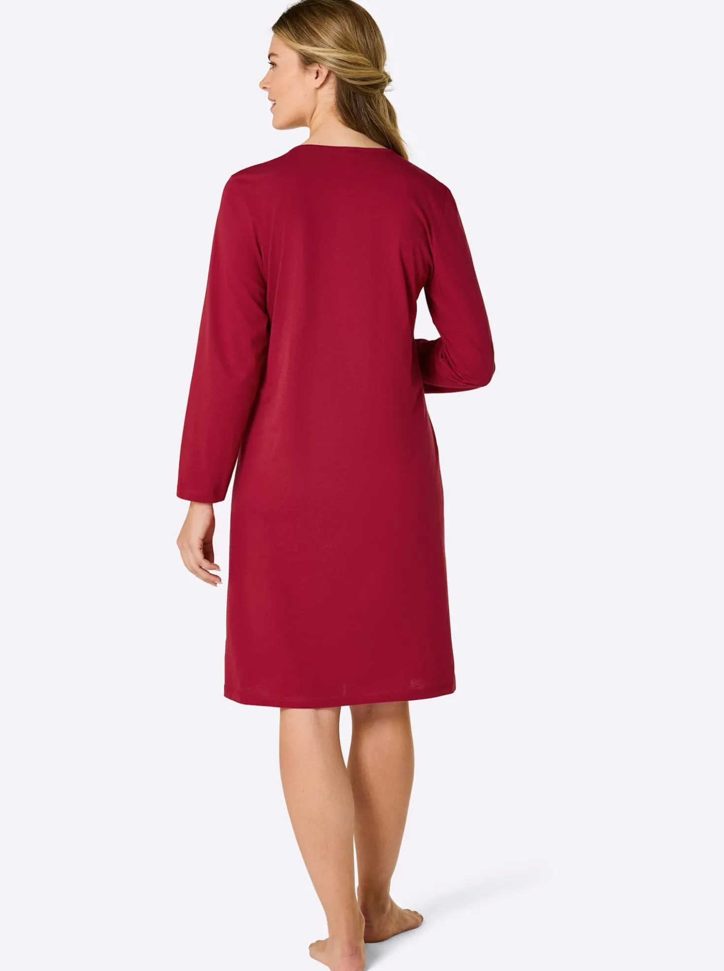 Sleepshirt mit Knopfleiste